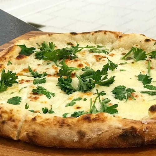 Saganaki Pizza.