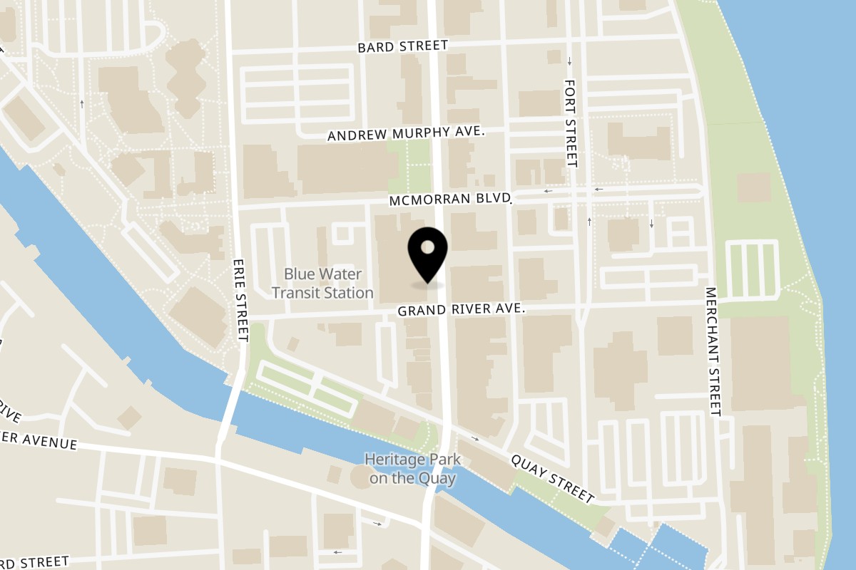 Map showing the location of Bella Bolla on 309 Huron Ave in Port Huron